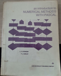 Image of an introduction to NUMERICAL METHODS WITH PASCAL