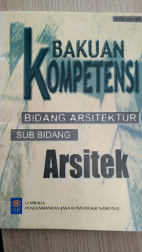 BAKUAN KOMPETISI BIDANG ARSITEKTUR SUB BIDANG ARSITRK