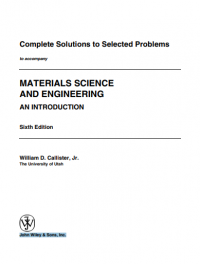 MATERIALS SCIENCE
AND ENGINEERING
AN INTRODUCTION