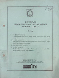 Image of KEPUTUSAN GUBERNUR KEPALA DAERAH KHUSUS IBUKOTA JAKARTA