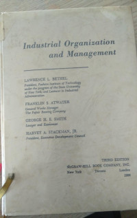 Image of Industrial Organization and Management