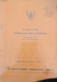 PANDUAN PENGUJIAN CBR LAPANGAN