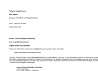 Image of Pediatric Drug Reference