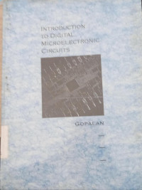 Image of INTRODUCTION TO DIGITAL MICROELECTRONIC CIRCUITS
