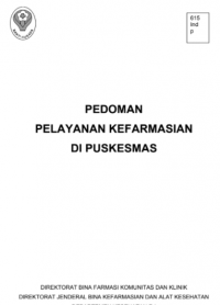 PEDOMAN PELAYANAN KEFARMASIAN DI PUSKESMAS