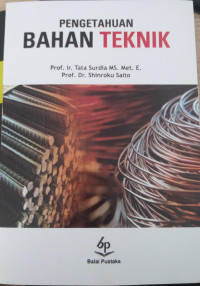 Image of pengetahuan bahan teknik