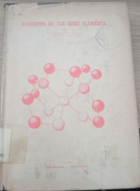 Image of HANDBOOK OF THE RARE ELEMENTS