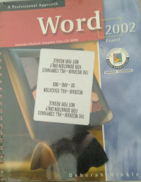 Image of Word 2002 : A Professional Approach, ExPert