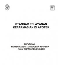Image of STANDAR PELAYANAN KEFARMASIAN DI APOTEK