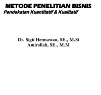 Image of METODE PENELITIAN BISNIS
Pendekatan Kuantitatif & Kualitatif