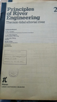 Image of Principles Of River Engineering The non-tidal alluvial river 2