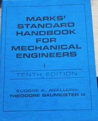 marks' standard hanbook for mechanical engineers