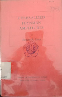 Image of GENERALIZED FEYNMAN AMPLITUDES
