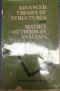 Image of advanced theory of structures and matrix