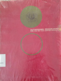 Autocoder Programming For The IBM 1400 Series Computer