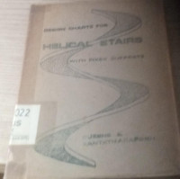 Image of design charts for helical stairs with fixed supports