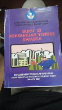 Image of Buku II Perguruan Tinggi Swasta
