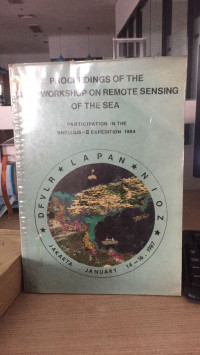 Image of proceedings of the joint workshop on remote sensing of the sea