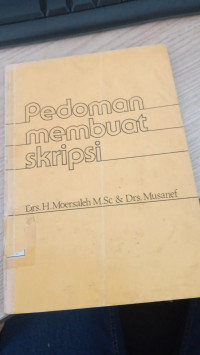 Image of Pedoman membuat skripsi