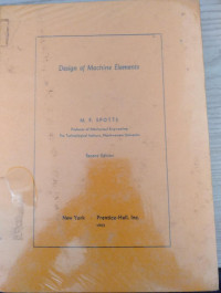 Image of Design Of Mechine Elements
