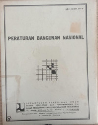 Image of PERATURAN BANGUNAN NASIONAL