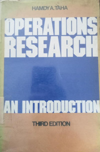 OPETATIONS RESEARCH AN INTRODUCTION