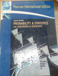 Image of PROBABILITY & STATISTIC FOR ENGINEERS & SCIENTISTS