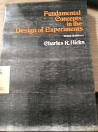 Image of Fundamental concepts design of experiments