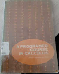 Image of A PROGRAMED COURSE IN CALCULUS