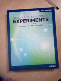 deisgn and analysis of experiments