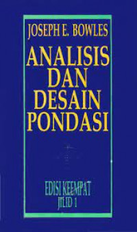 Image of ANALISIS DAN DESAIN PONDASI JILID 1