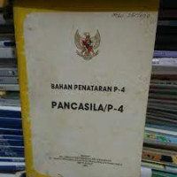 Image of Bahan Penataran P-4 : Pancasila
