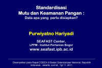 Image of Standardisasi

Mutu dan Keamanan Pangan :
Data apa yang perlu disiapkan?