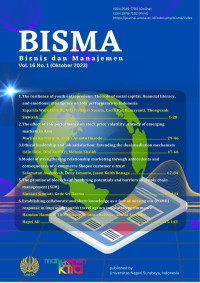 Image of BISMA (Bisnis dan Manajemen) VOLUME 16 NO 1 2023