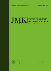 Image of JMK (Jurnal Manajemen dan Kewirausahaan)  VOL 26 NO 2 2024