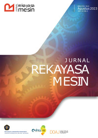 Image of JURNAL REKAYASA MESIN JRM VOLUME 14 NO 2 2023