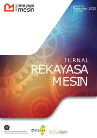 Image of JURNAL REKAYASA MESIN JRM VOLUME 14 NO 3 2023