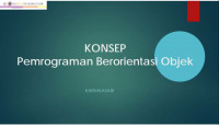 KONSEP Pemrograman Berorientasi Objek