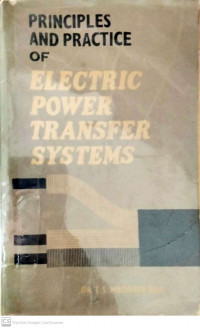 Image of PRINCIPLES AND PRACTICE OF ELECTRIC POWER TRANSFER SYSTEMS