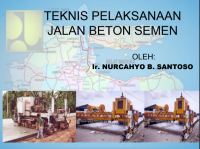 TEKNIS PELAKSANAAN JALAN BETON SEMEN