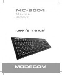 Image of user’s manual
Multimedia
Keyboard
MC-5004