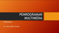 PEMROGRAMAN
MULTIMEDIA