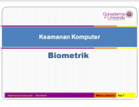 Keamanan Komputer
Biometrik