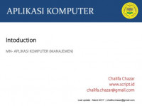 Image of APLIKASI KOMPUTER
Intoduction

MN- APLIKASI KOMPUTER (MANAJEMEN)