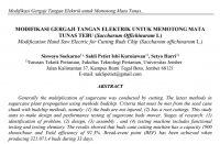 Image of MODIFIKASI GERGAJI TANGAN ELEKTRIK UNTUK MEMOTONG MATA

TUNAS TEBU (Saccharum Offichinarum L)