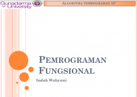 PEMROGRAMAN
FUNGSIONAL