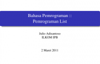 Image of Bahasa Pemrograman ::
Pemrograman List