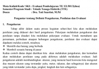 Image of Evaluasi Pembelajaran TE/ EL501/2(dua)