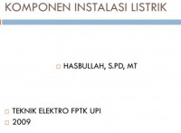 Image of KOMPONEN INSTALASI LISTRIK