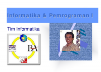 Image of Informatika & Pemrograman I
